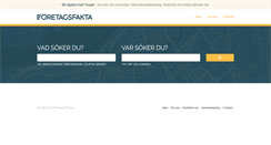 Desktop Screenshot of foretagsfakta.se